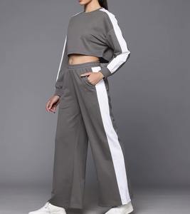 Conjunto Deportivo Unisex de Peso Medio con Sudadera con Capucha y Cordón Ajustable, Pantalones Deportivos 100% Algodón, Felpa Técnica, Talla Grande para Mujer, Antibacteriano, Invierno - Product Image 4