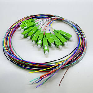 สายไฟเบอร์ออปติก SMF 12 เส้นใย  แบบมีสีสัน  ปลอกหุ้ม LSZH  ความยาว 1.5 เมตร  แบบ Single Mode  หัวต่อ SC  ขัดเงา APC  สายไฟเบอร์แบบ Pigtails  G652D - Product Image 3