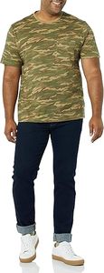 T-shirts pour hommes en camouflage, séchage rapide, 100% coton, 220g, coupe slim régulière, respirants, col rond, pour l'extérieur, vente en gros - Product Image 3