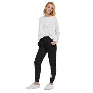 Pantalon de jogging confortable coupe ajustée pour hommes et femmes, en molleton de coton premium, décontracté, pour l'entraînement et le style urbain, taille élastique, coupe oversize - Product Image 3