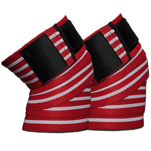 Genouillère universelle OEM en Spandex et Nylon, épaisse, réversible, respirante, avec fermeture auto-agrippante réglable, pour haltérophilie, squat et gym - Product Image 4