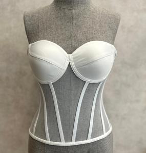 เสื้อครอเซ็ทวินเทจสำหรับผู้หญิง เซ็กซี่ กระชับสัดส่วน ระบายอากาศได้ดี ผ้าซาตินทันสมัย สำหรับสาวพลัสไซส์ - Product Image 5