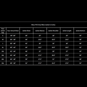 Chaqueta de Motociclista de Vinilo PVC Negro, Estilo Gótico, Hecha a Mano, para Hombre, Venta al Por Mayor de Fábrica, OEM ODM 2026 - Product Image 6