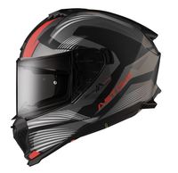 Nouveau casque intégral ASTONE HELMETS ABS noir mat/rouge modèle GT6 XS-2XL pour motards