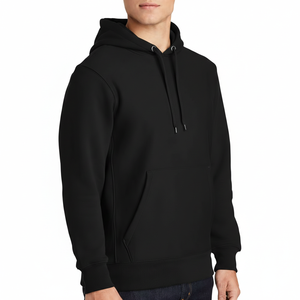 Sudadera con Capucha de Algodón 100% de Alta Calidad, con Logotipo Personalizado Bordado, Cierre de Cremallera, Forro Polar, Unisex, Manga Larga, Cuello Redondo, Talla Grande, para Invierno - Product Image 1