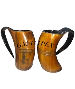 Taza de Cuerno de Búfalo Hecha a Mano, Ecológica, de Primera Calidad, Estilo Vikingo, para Fiestas de Navidad y San Valentín - Product Image 4
