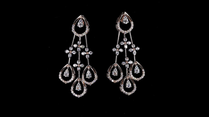 Conjunto de Collar y Pendientes de Diamantes Cultivados en Laboratorio en Plata con Certificación IGI para Mujer, Regalo de Compromiso, Joyería para Boda o Fiesta - Product Image 5