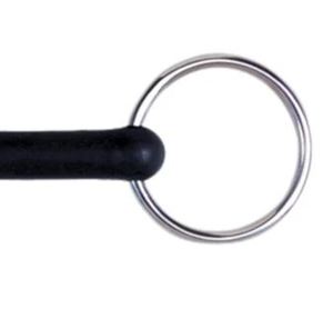 Bocado de Anillas Sueltas con Boca de Goma 12cm 12.5cm HOE 05 para Equitación, Bocado Ecuestre, Bocado para Caballo Western 2026 en Venta - Product Image 3