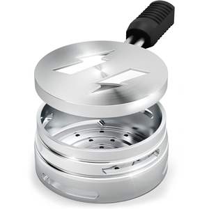 Support de charbon pour chicha parfait avec système de gestion de la chaleur et économiseur de saveur, et tête de chicha - Product Image 1