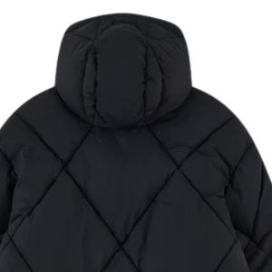 <b>Mens</b> Diamond Quilted Puffer Coat Hooded Winter <b>Jacket</b> Insulated Puffer Coat for Cold Weather Stylish Casual Outerwear - Product Image 4