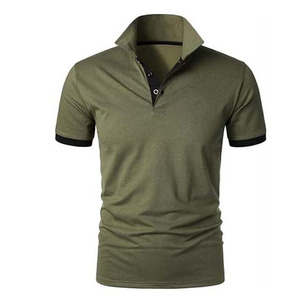 Chemise pour homme en tissu tricoté mélangé imprimé, anti-plis, col structuré, style professionnel et décontracté, style gothique - Product Image 1