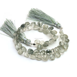 Perles de pierres précieuses en quartz rutile noir naturel de qualité supérieure, facettées en forme de cœur, faites à la main, certifiées par un tiers, pour la fabrication de bijoux - Product Image 1