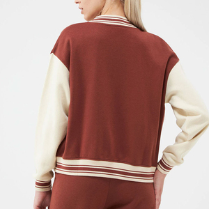 Ladies Premium Letterman <b>Jacket</b> Soft Varsity Bomber Casual College Outerwear Wholesale Factory Manufacturer Comfortable Letter - Product Image 4