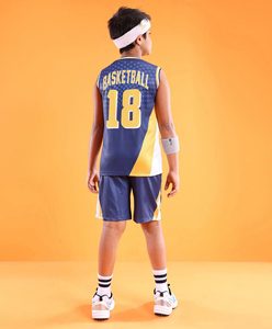 custom made basketball uniform for youth unisex sublimation teamwear kids team basket ball team wear boys jerseys and shorts set - Product Image 2