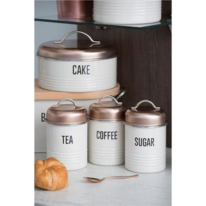 Modern Grey Diamond Embossed Metal Biscuit Tin with Rose Gold Lid Airtight <b>Cookie</b> Container Kitchen Storage <b>Box</b> Food Jar - Product Image 3