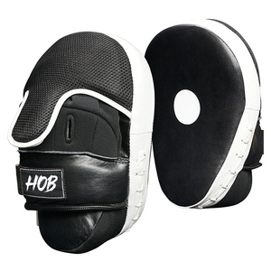 Custom OEM PU Leather Boxing Focus Mitts – Durable Curved Punch <b>Pads</b> for Martial Arts Training - Product Image 4
