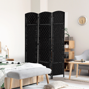 Divisorio Moderno Portatile Pieghevole a 3 Pannelli per Interni, in Lega di Alluminio e Legno, per Soggiorno - Product Image 1