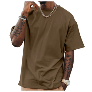 Camisetas Personalizadas para Hombre para Entrenamiento en el Gimnasio, 100% Algodón Jersey, Transpirables, Diseño Sólido, Manga Corta, Lisas - Product Image 5