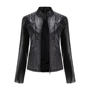 Veste en cuir véritable pour femme, style original en cuir de vache, look élégant, veste en cuir véritable pour femme, veste de motard pour femme - Product Image 5
