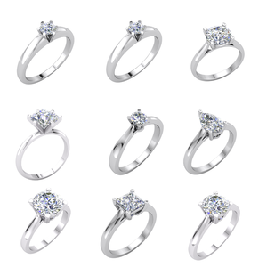 Divya Creations - Anillo de Plata 925 con Diamante Cultivado en Laboratorio de Alta Calidad para Mujer, Chapado en Rodio, Color E, Lujo, 0.5 ct, Corte Brillante, Certificado IGI - Product Image 3