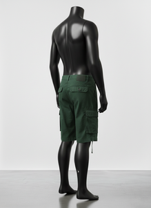 Shorts cargo pour hommes, shorts cargo décontractés pour l'été, shorts cargo pour hommes style streetwear, shorts en coton au-dessus du genou, shorts safari pour hommes - Product Image 5