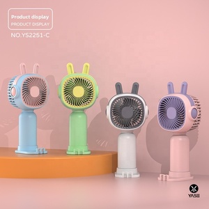 Nuevo Ventilador Portátil de Mano 2026, Recargable por USB, Mini Ventilador de Dibujos Animados con Logotipo Personalizado, para Regalo Estudiantil y Uso en Verano - Product Image 3