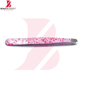 Pinzas para Cejas Reutilizables de Alta Calidad, Color Rosa, Punta Inclinada, para Depilar Cejas, Vello Facial y Nasal, Herramientas para Eliminar Vello Encarnado - Product Image 2