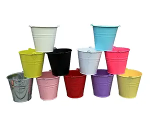 Colorful Decorative Garden Flower Bucket And Storage container