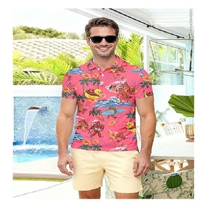 Polo de hombre de lujo de alta calidad con estampado a color, diseño personalizado a la moda, talla grande, cuello vuelto, informal y elegante. - Product Image 5