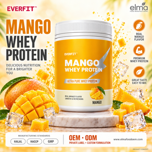 Concentrado de Proteína de Suero de Leche Elma Food 1KG Sin Azúcar Añadido 50 Porciones Fórmula de Crecimiento Muscular con BCAA Proteína en Polvo Sin GMO - Product Image 1