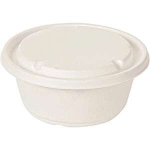 Contenedor Redondo Compostable de 750 ml con Tapa para Envasado de Alimentos Calientes y Fríos, Catering y Preparación de Comidas a Precio de Mayoreo - Product Image 1