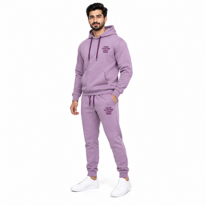 Sudadera con Capucha y Pantalones de Alta Calidad para Hombre, Personalizados con Logotipo Propio, Bordados, Ecológicos, Transpirables, de Material de Felpa de Poliéster/Algodón - Product Image 2