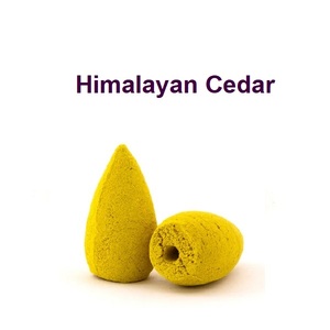 Cônes d'encens à refoulement en cèdre naturel de l'Himalaya au meilleur prix (jaune) - Product Image 1