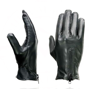 ถุงมือขี่มอเตอร์ไซค์หนังวัวสีดำสำหรับผู้ชาย Samroz Sports - Product Image 5