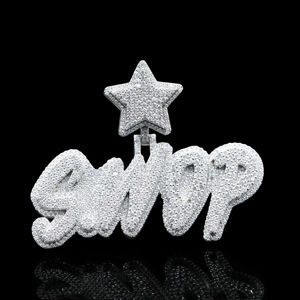 Colgante de lujo personalizado para hombre, chapado en oro, de aleación, con diamantes de imitación, estilo Hip Hop Sovereign - Product Image 1