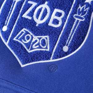 เสื้อสเวตเชิ้ตคอกลม Zeta Phi Beta Blue Crest ปักลายเชนิลล์ เสื้อผ้าชมรมพี่น้องชาวกรีก สำหรับทุกเพศ ผลิตจากผ้าฝ้ายพรีเมียม - Product Image 3