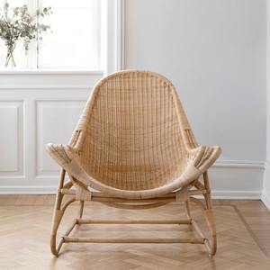 Nouvelle arrivée : chaise longue en rotin naturel tressé à la main, écologique et vintage, pour espace de détente intérieur, d'un fabricant vietnamien. - Product Image 3