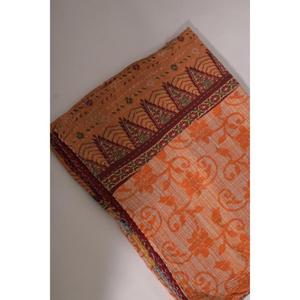 ผ้าห่มกันธาพิมพ์ลายทำมือ เป็นมิตรกับสิ่งแวดล้อม ลายดอกไม้สไตล์วินเทจ ผ้าฝ้ายอินเดีย โบโฮ ผ้าคลุมเตียง ผ้าห่มสองด้าน ของขวัญ ใช้ได้ทุกฤดู - Product Image 4