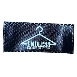 Étiquettes tissées personnalisées en coton biologique haute densité pour vêtements, avec logo privé, en satin, pour 2026 - Product Image 2