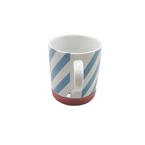 Factory Direct Cute Party <b>Hat</b> Boy Decal Porcelain Water Cup with Silicone/Rubber Bottom - Product Image 3