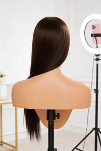 Peluca de cabello humano de alta calidad, lisa, con frente de encaje, para mujeres, de aspecto natural, para uso diario y fiestas, disponible para la venta. - Product Image 3