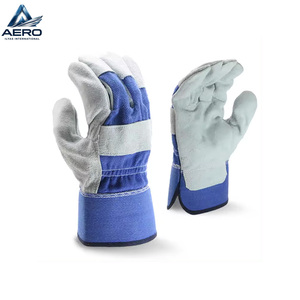 Guantes de trabajo de cuero puro para hombre, precio de fábrica, guantes de seguridad industriales para construcción, ligeros, recién llegados. - Product Image 1