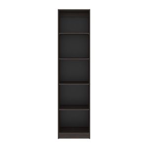 Open Storage Stained <b>Walnut</b> <b>Bookcase</b> with 5 Shelves - Product Image 4