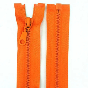 Fermeture éclair en plastique durable à extrémités ouvertes de couleur personnalisée pour vestes, manteaux, vêtements et vêtements d'extérieur avec curseur - Product Image 6