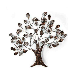 Décoration murale moderne en métal doré en forme de feuille de Ginkgo, ornement rond en fer suspendu de luxe, décoration de salon, sculpture florale artistique - Product Image 5