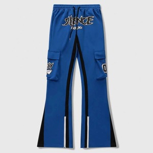 2026 Wholesale Custom Casual <b>Elastic</b> Waistband Flared Jogger Sweatpants Corduroy 100% Cotton High Quality Sports Men's Trousers - Product Image 1