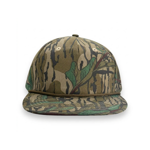 Gorra de Pesca y Caza de Perfil Medio con Visera Plana, Estilo Vintage, de Lona Resistente de 5 Paneles, con Cierre a Presión, Parche con Logotipo y Cuerda Decorativa - Product Image 6