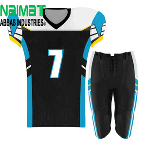 Custom Sublimated American Football Uniform Set Men Personalized Team Name Number Mesh Training Sportswear Wear - Product Image 4