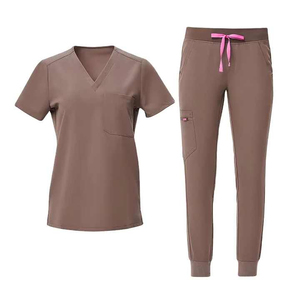 Wholesale Price Women's Nurse Hospital Medical Uniforms Breathable 100% Organic Cotton <b>Scrub</b> <b>Set</b> Custom Logo <b>Scrub</b> <b>Sets</b> - Product Image 5