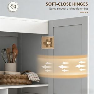 Mobiletto Portaposate Bianco Stile Fattoria, Soluzione di Stoccaggio per Cucina - Product Image 4